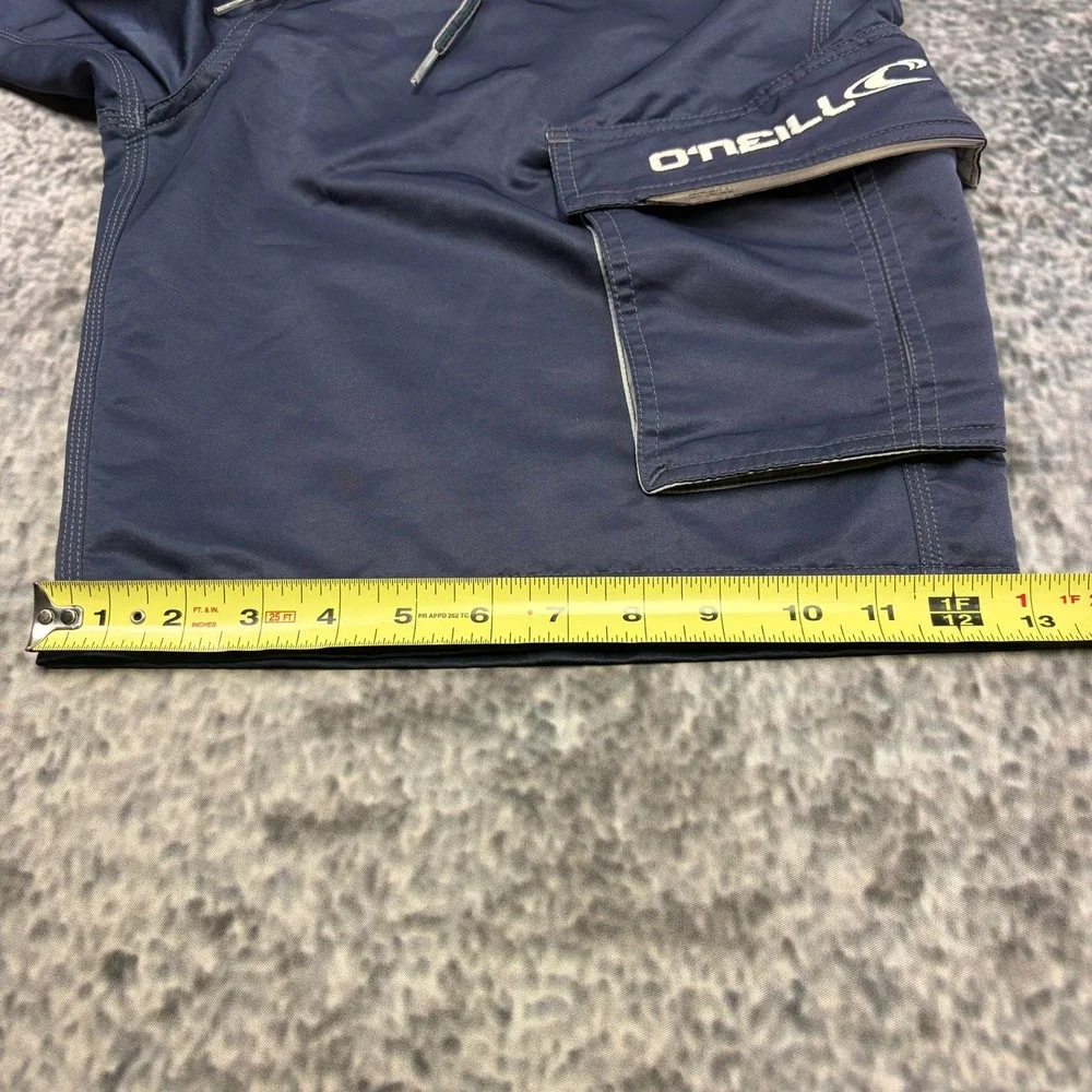 Vintage Y2K O'Neill Board Shorts Mens 31 Navy Blue Cargo Surf Skater Swim Trunks
